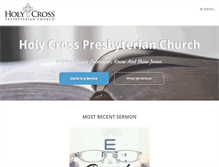 Tablet Screenshot of holycrosspca.org